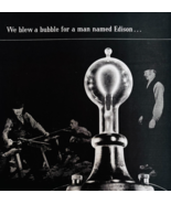 1947 Corning Glass Advertisement Thomas Edison Vintage Research Pyrex DWWW9 - $551.07 MXN