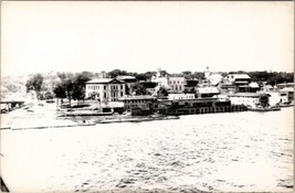 ME Bath Maine View From Water Kodak Paper Photo Postcard W2 - £13.33 GBP