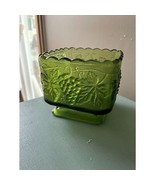 Small Planter Vintage Green (Avocado) - Gorgeous Glass! Discontinued - $364.93 MXN