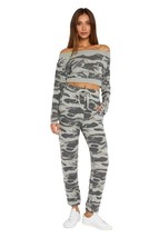 OLIVACEOUS SAMPLE CAMO DRAWSTRING LOUNGE PANTS SMALL NEW NWT - $24.74