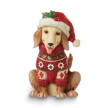 Jim Shore Heartwood Creek Mini Christmas Dog Figurine - £26.09 GBP