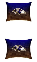 Baltimore Ravens NFL Dot Decorative Plush Bed Pillows Purple 20&quot; x 26&quot; L... - £55.18 GBP