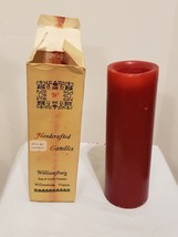 Williamsburg Soap and Candle Company Unscented Red Holiday Candle pillar - £15.97 GBP