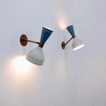Diabolo Wall Sconce Italian Modern Stilnovo Style Set of Two Reading Lamp Light - £80.42 GBP+