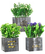 Fake Plants Artificial Eucalyptus Potted Plant with LED Lights for Chris... - $29.56 CAD