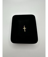 Vintage Gold Plate Cross Pendant 2cm - $11.09