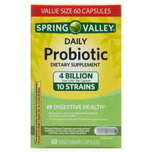 Spring Daily Probiotic Supplement Delayed-Release Capsule， Digestive Health，60Ct - $18.80