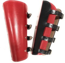 Medieval Leather Arm Gauntlet Wristband | Archery Bracers Leather Armband | Viki - £22.82 GBP