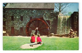Grist Mill Longfellow Wayside Inn Dudbury Massachusetts UNP Chrome Postcard Q2 - £2.76 GBP