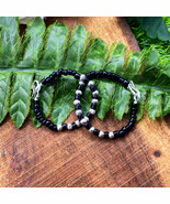 Baby Bracelet, 925 Sterling Silver Ball Customized Black Beads Bracelet ... - €24,41 EUR