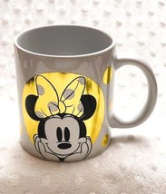 Disney Minnie Mouse Dots &amp; Outlines of Gold Large 20oz Ceramic Mug-NEW - £13.42 GBP