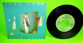 John Foxx Your Dress Vinyl 7" Record New Wave Synth-Pop Error Sleeve Spa... - $22.27