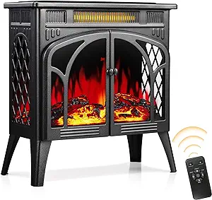 Electric Fireplace Heater Infrared Fireplace Stove With 3D Flame Effect,... - £275.70 GBP