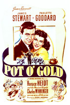 James Stewart and Paulette Goddard in Pot o&#39; Gold 16x20 Canvas Giclee - £55.12 GBP
