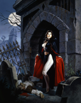Clyde Caldwell SIGNED Ravenloft AD&amp;D TSR RPG Art Print ~ Midnight Snack Vampire - £47.47 GBP