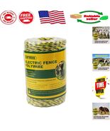 Lightweight 200m Electric Boundary Wire - 6 Conductors, Yellow &amp; Black C... - $571.29 MXN