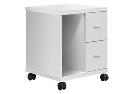 17.75" X 17.75" X 23" White Particle Board Hollow Core 2 Drawers  Office Cabinet - $4,749.04 MXN