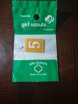 Girl Scouts Number 5 Iron-on - $17.45 CAD