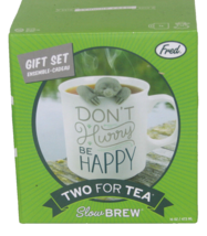 Genuine Sloth Fred TWO FOR TEA Infuser and Mug Gift Set Slow Brew Sloth - £15.90 GBP