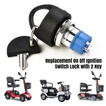 Ignition Switch Lock Replacement On Off with 2 Key For Pride Mobility Sc... - $16.90