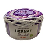 Yarnspirations Bernat Blanket Stripes Yarn Little Lilacs Bulky Purple Pi... - $177.92 MXN