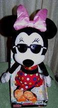 Disney Minnie Mouse with Sunglasses 18&quot; Plush New - £13.27 GBP