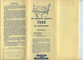 1956 Greyhound Bus Lines Highway Tour Documents Itinerary Map New York Boston - £15.03 GBP