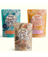 Skinnly Collagen Peptides Bundle, Marine, Beef &amp; Multi, Unflavored. 8oz ... - $52.25