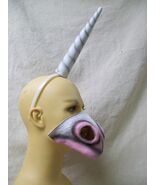 White Unicorn Horn &amp; Nose Fantasy Mythical Legendary Magical Woodland Cr... - $287.34 MXN