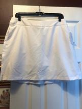 NWT GREG NORMAN WHITE Lightweight Pull on Stretch Golf Tennis Skort S M L & XL image 2