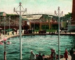 New Haven CT White City Savin Rock Roller Coaster Lagoon UNP 1910s Postc... - $9.76