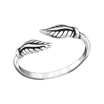 Leaf 925 Sterling Silver Toe Ring - £12.72 GBP