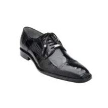 Belvedere Mens Shoes Batta Black Genuine Ostrich Lace Up 14006 image 3