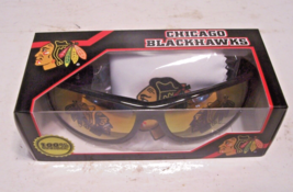 NHL Hockey Chicago Blackhawks Wrap Sunglasses Adults - Logo Printed on Lens! - £8.37 GBP