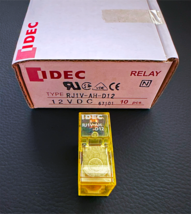RJ1V-AH-D12 IDEC High Capacity PCB Power Relay 12VDC SPST-NO 16A 29x13x2... - $4.25