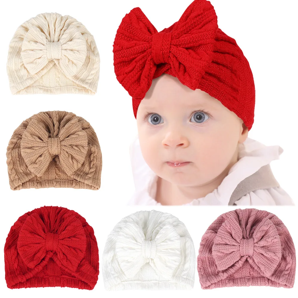 Play Baby Hat Soft A Baby Girls Boys Turban Hat Solid Color Newborn Infant Cap K - £22.91 GBP
