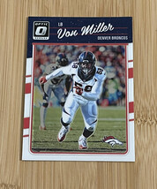 2016 Panini Donruss Optic Football, Base Card #32 VON MILLER   Denver Br... - $1.46