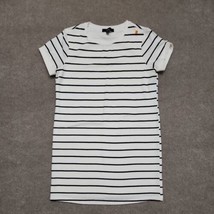 Lulus Tunic Dress Womens XS White Black Striped Short Sleeve T-shirt Str... - £19.37 GBP
