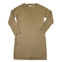 NWT Vince Wool &amp; Cashmere Blend V-neck in Sand Shell Relaxed Fit Sweater Dress M - £101.27 GBP