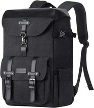 Mosiso Camera Backpack, Dslr/Slr/Mirrorless Photography Vintage Camera, Black - £58.29 GBP