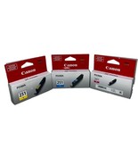 Lot of 3 Genuine Canon Pixma 251C 251Y 251M Color Ink Cartridges New~ Se... - $45.52 CAD
