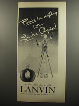 1953 Lanvin Arpege Perfume Ad - Promise her anything but give her Arpege - $18.49