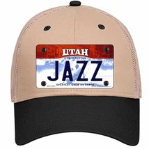 Jazz Utah State Novelty Khaki Mesh License Plate Hat - £22.97 GBP