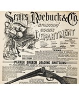 1900 Sporting Goods Dept Shotgun Advertisement Victorian Sears Roebuck 5... - $34.28 CAD