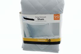 Pillow Sham Mainstays Essential Gray Emmett Sham Standard/Queen - $6.43