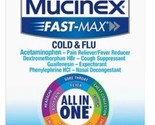 Mucinex Fast-Max Maximum Strength Cold &amp; Flu All-in-One Liquid Gels, Qty... - £15.65 GBP