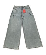 Lucky Brand Luxe Palazzo Jeans Wide Liquid Denim Rigid Size 12/31 Fits 3... - $95.47 CAD