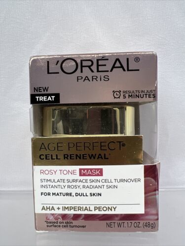 L'Oreal Paris Age Perfect Cell Renewal Rosy Tone Mask Treat 1.7 oz COMBINE SHIP - $5.22