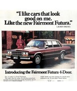 Ford Fairmont Futura Lauren Bacall 1980 Advertisement Vtg Automobilia DW... - €34,31 EUR
