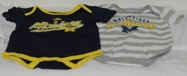 Adidas Navy Blue Gray White Yellow Michigan Wolverines 2 Set 18 Month One Piece image 1